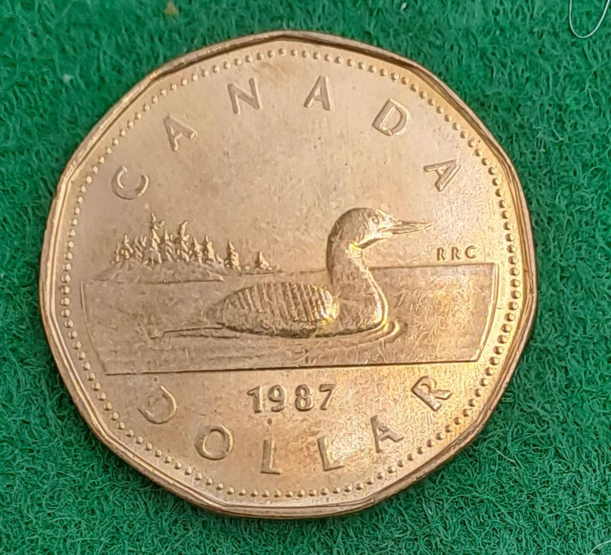 1987 Canada 1 Dollar - Elizabeth II 2nd portrait
