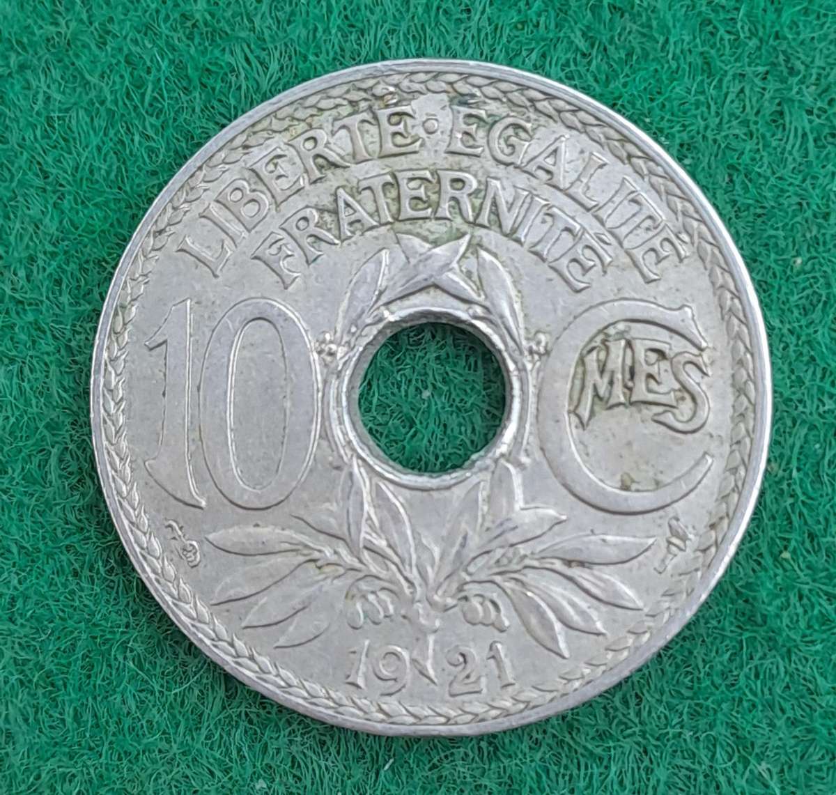 1921 France 10 Centimes