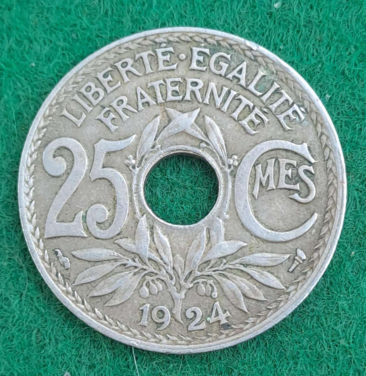1924 France 25 Centimes