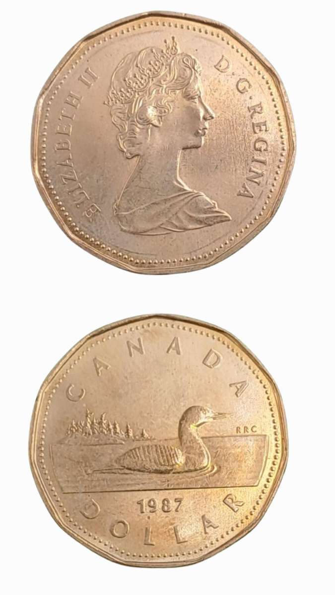 1987 Canada 1 Dollar - Elizabeth II 2nd portrait