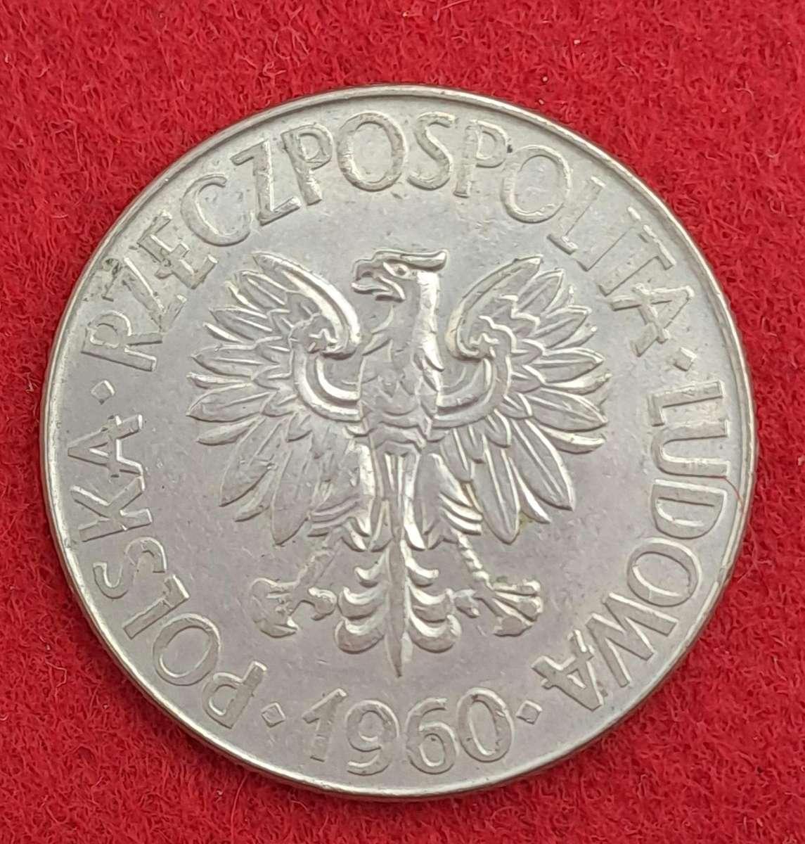1960 Poland 10 Zlotys Tadeusz Kościuszko, large type