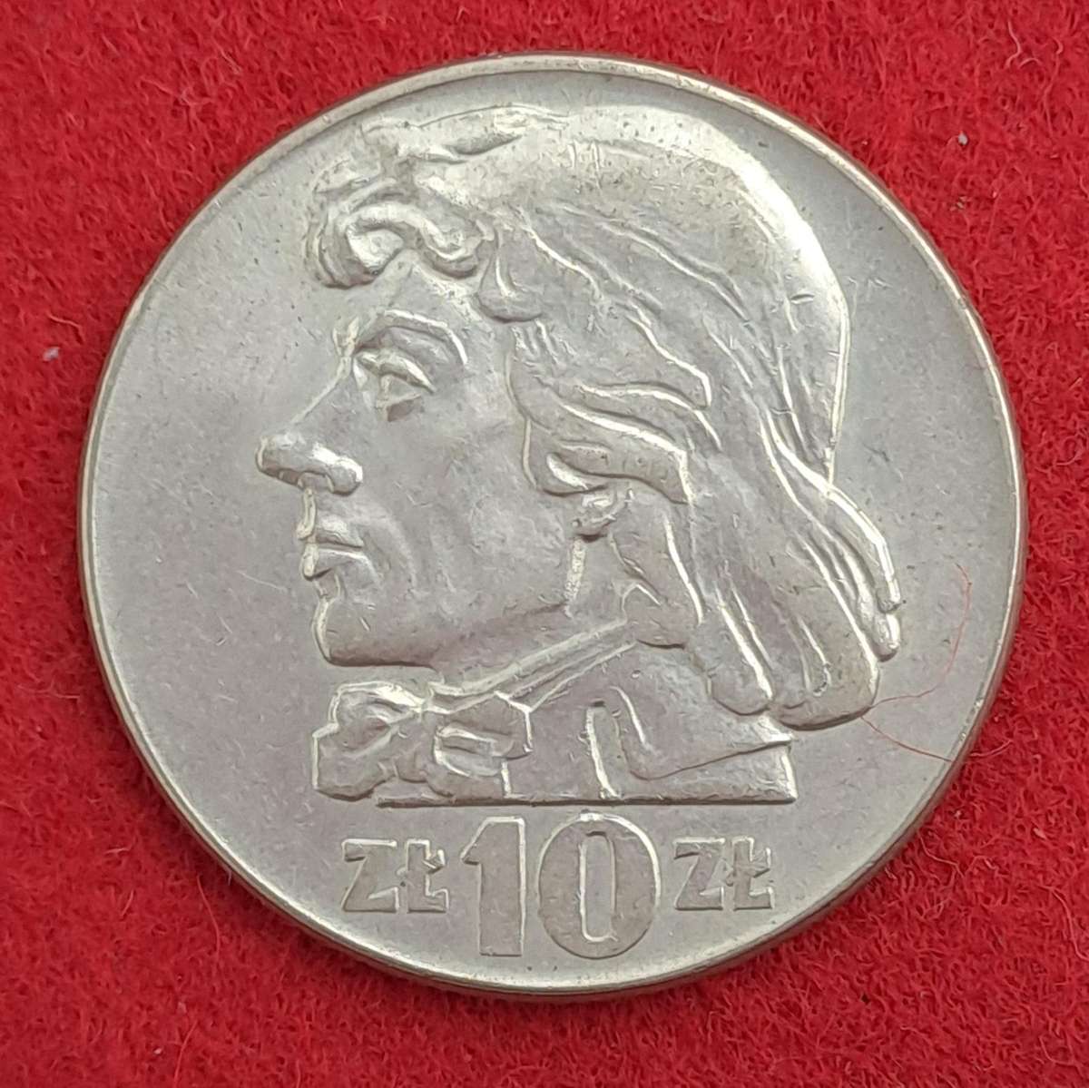 1960 Poland 10 Zlotys Tadeusz Kościuszko, large type