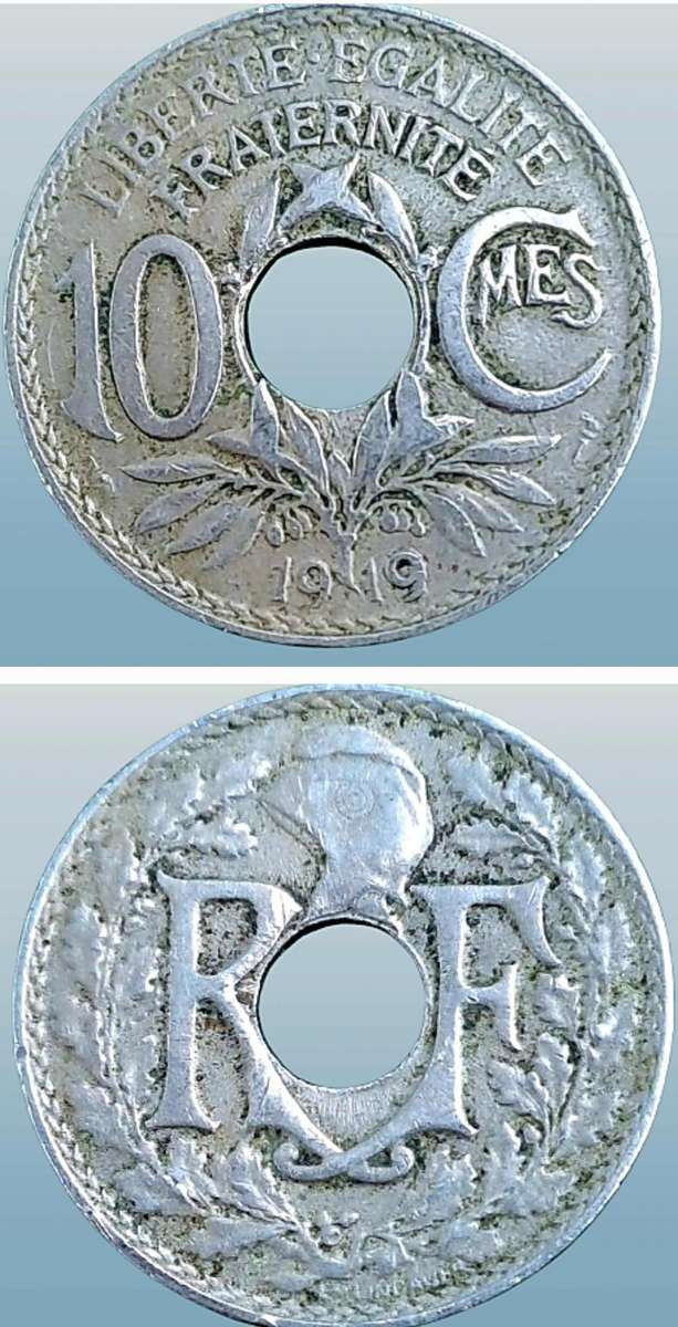 1919 France 10 Centimes