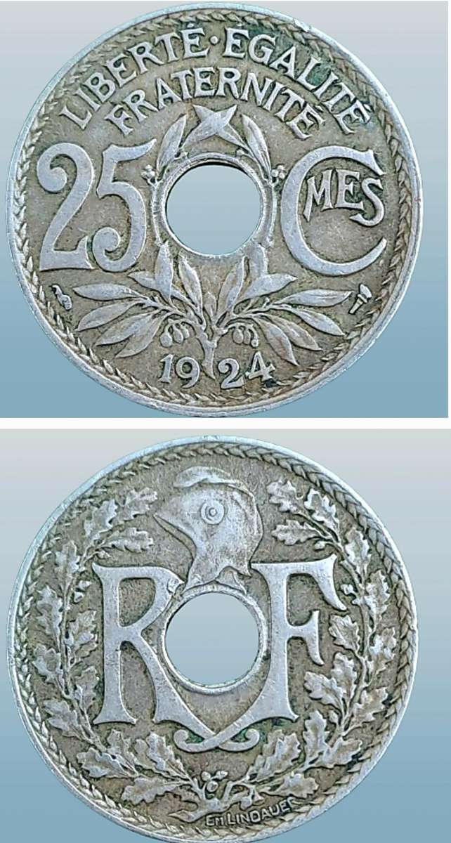 1924 France 25 Centimes