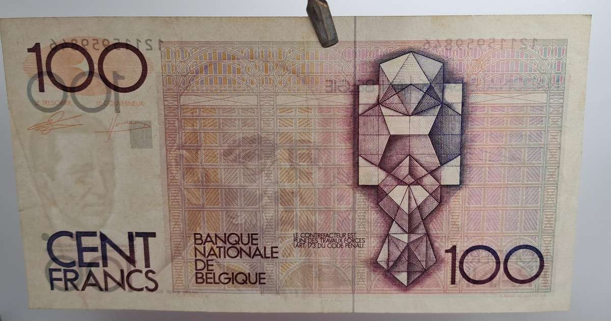 1986-1989 Belgium 100 Francs-Bank Note