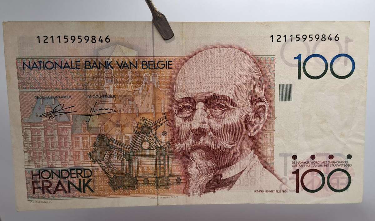 1986-1989 Belgium 100 Francs-Bank Note