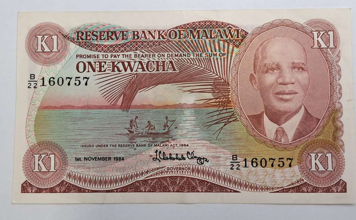 1984 Malawi 1 Kwacha-Bank Note