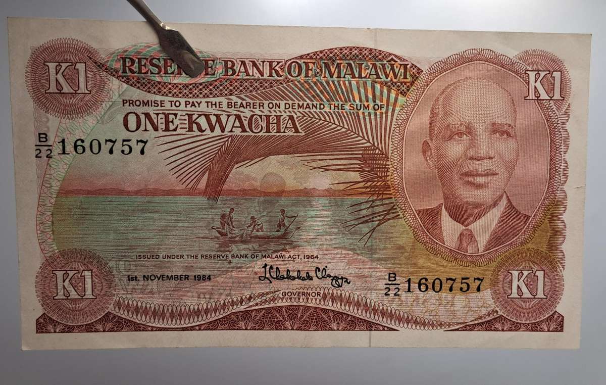 1984 Malawi 1 Kwacha-Bank Note