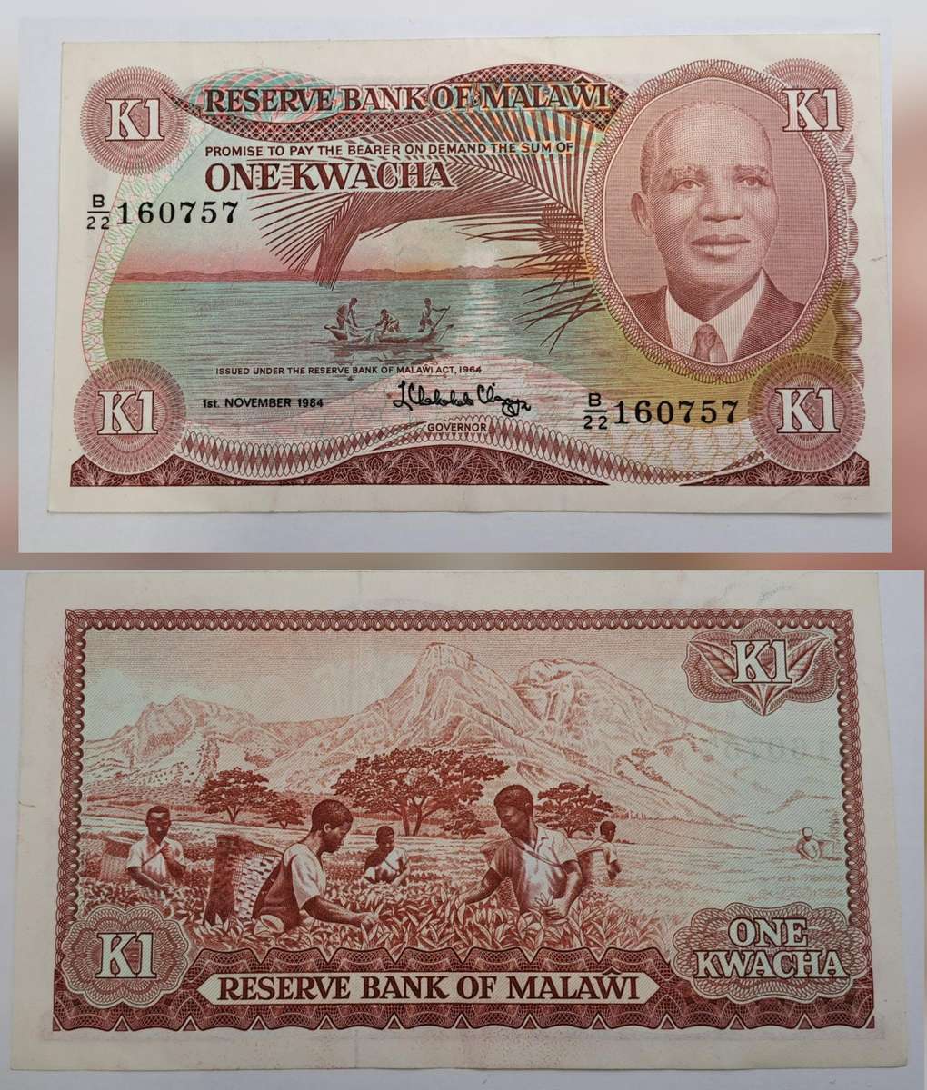 1984 Malawi 1 Kwacha-Bank Note