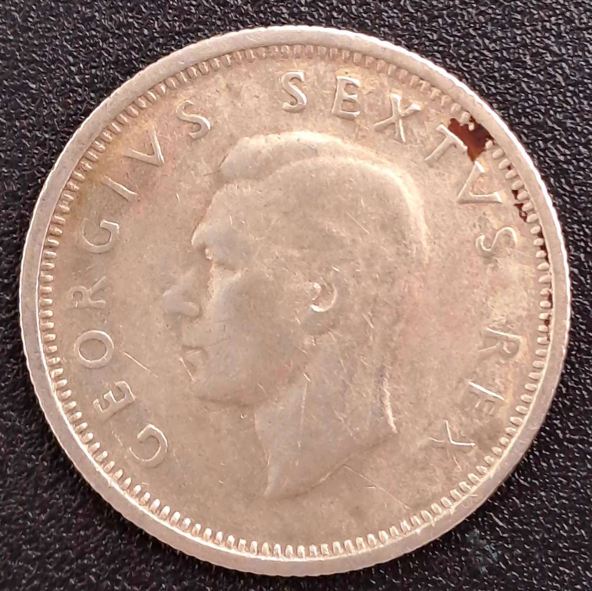 1952 South Africa Union Silver 6 Pence - George VI SUID AFRIKA - SOUTH AFRICA