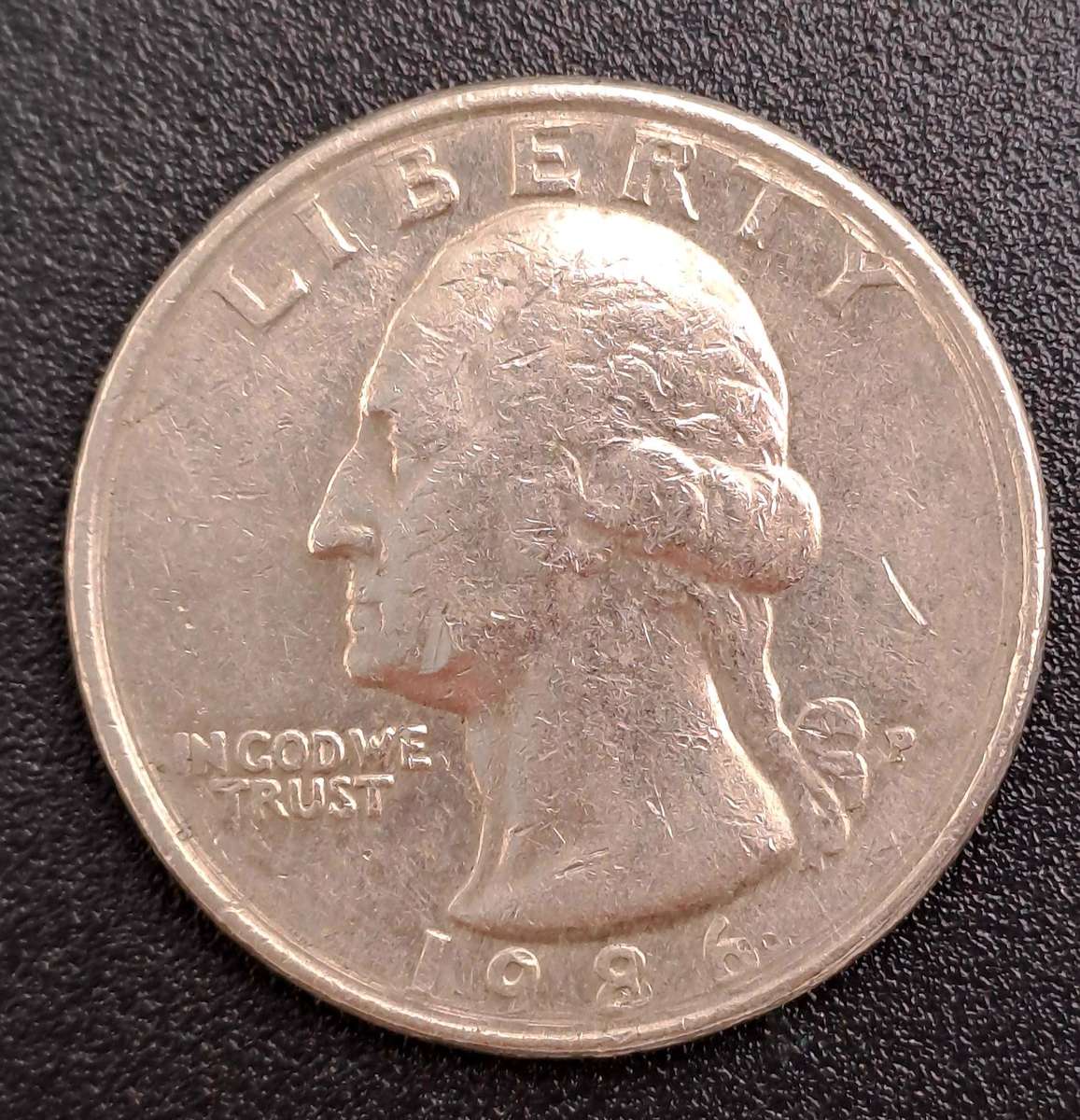 1986 United States of America ¼ Dollar "Washington Quarter"