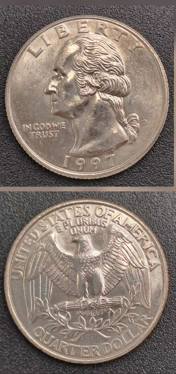 1997 United States of America ¼ Dollar "Washington Quarter"