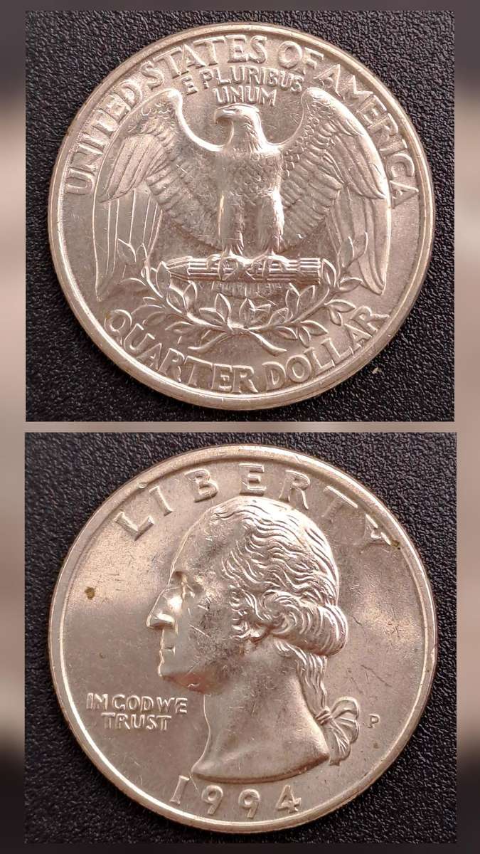 1994 United States of America ¼ Dollar "Washington Quarter"