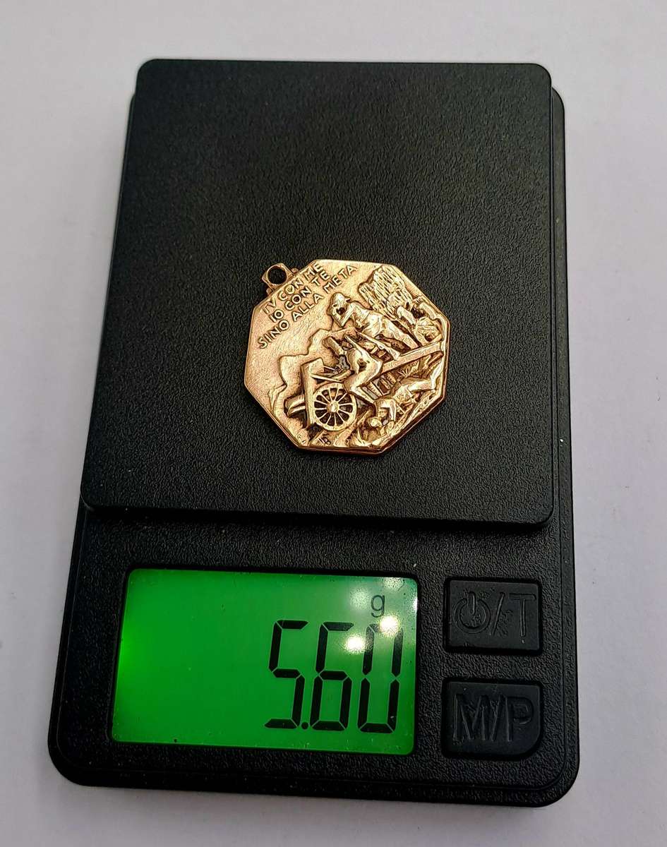 Rare 1935-36 Bronze Italian Medal Second Italo-Ethiopian War 9. Indigenous Mountain Battery Campaign