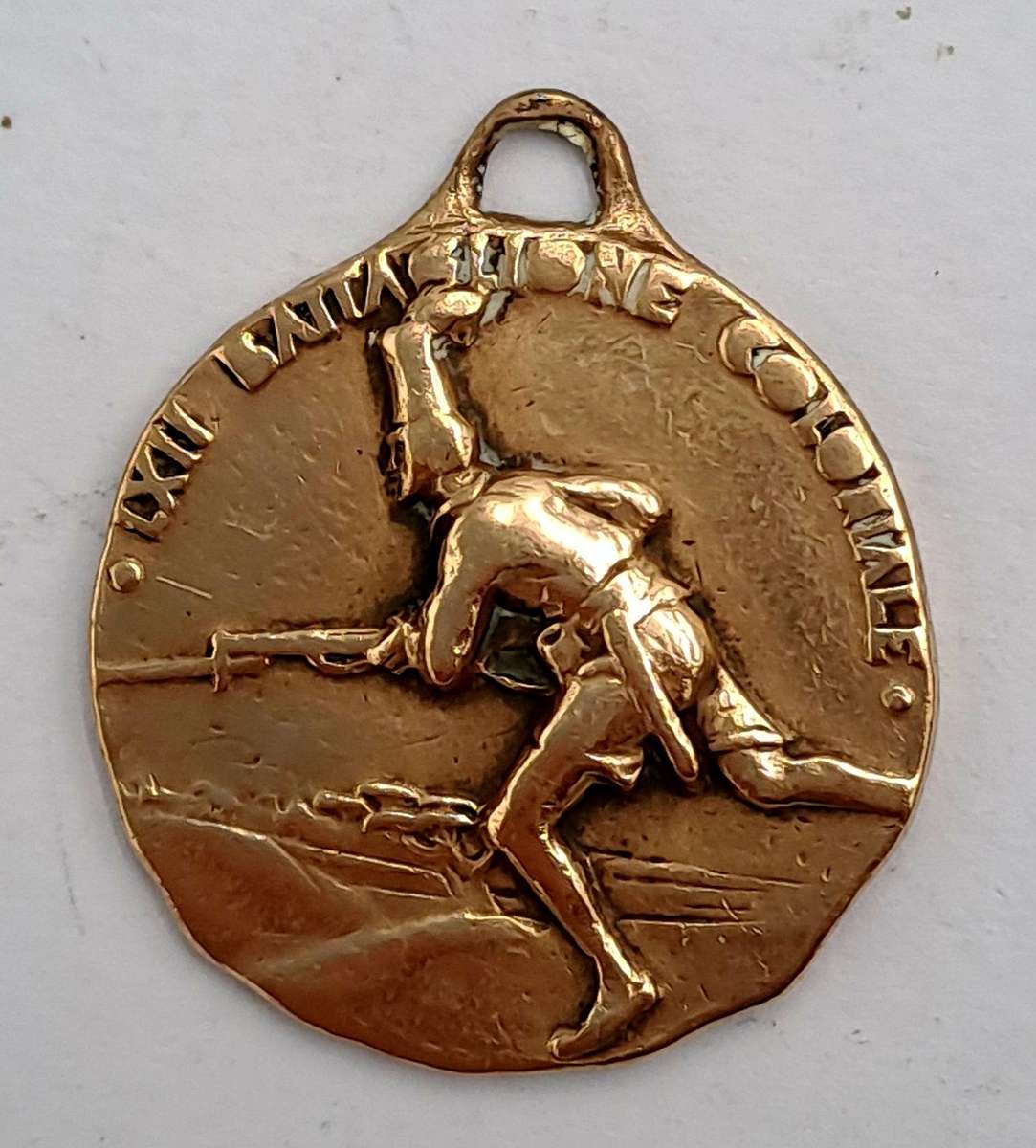 Rare 1935- Bronze Italian Colonial troops LXIIth Battalion Medal Africa