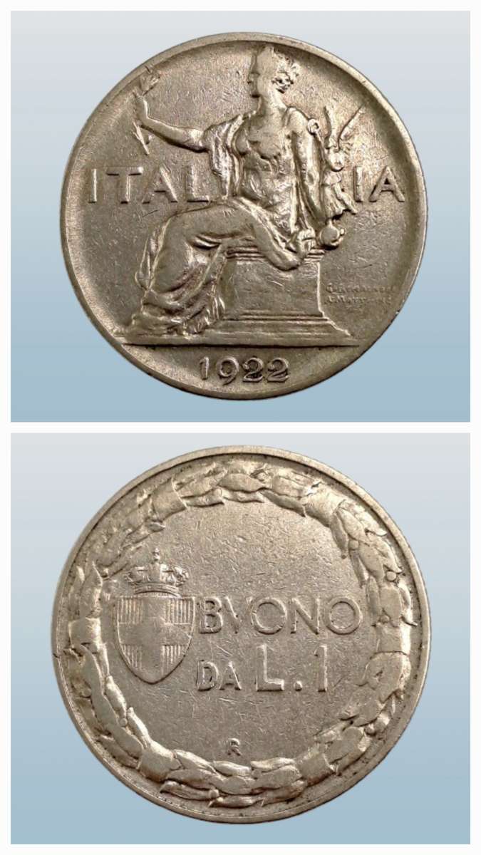 1922 Italia 1 Lira