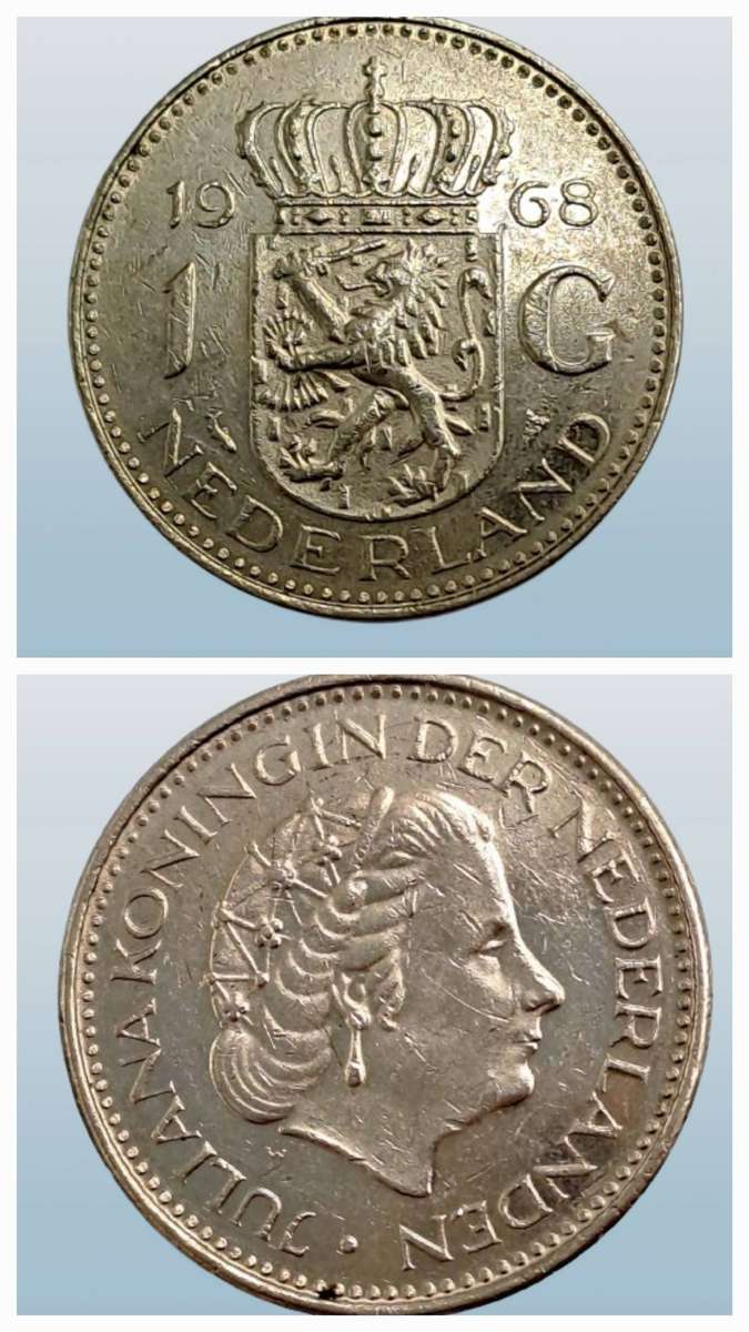 1968 Netherlands 1 Gulden - Juliana