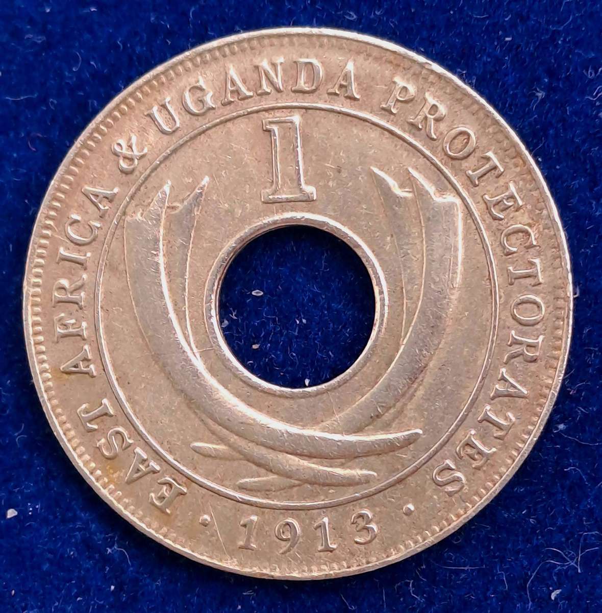 Antique 1913 East Africa 1 Cent - George V