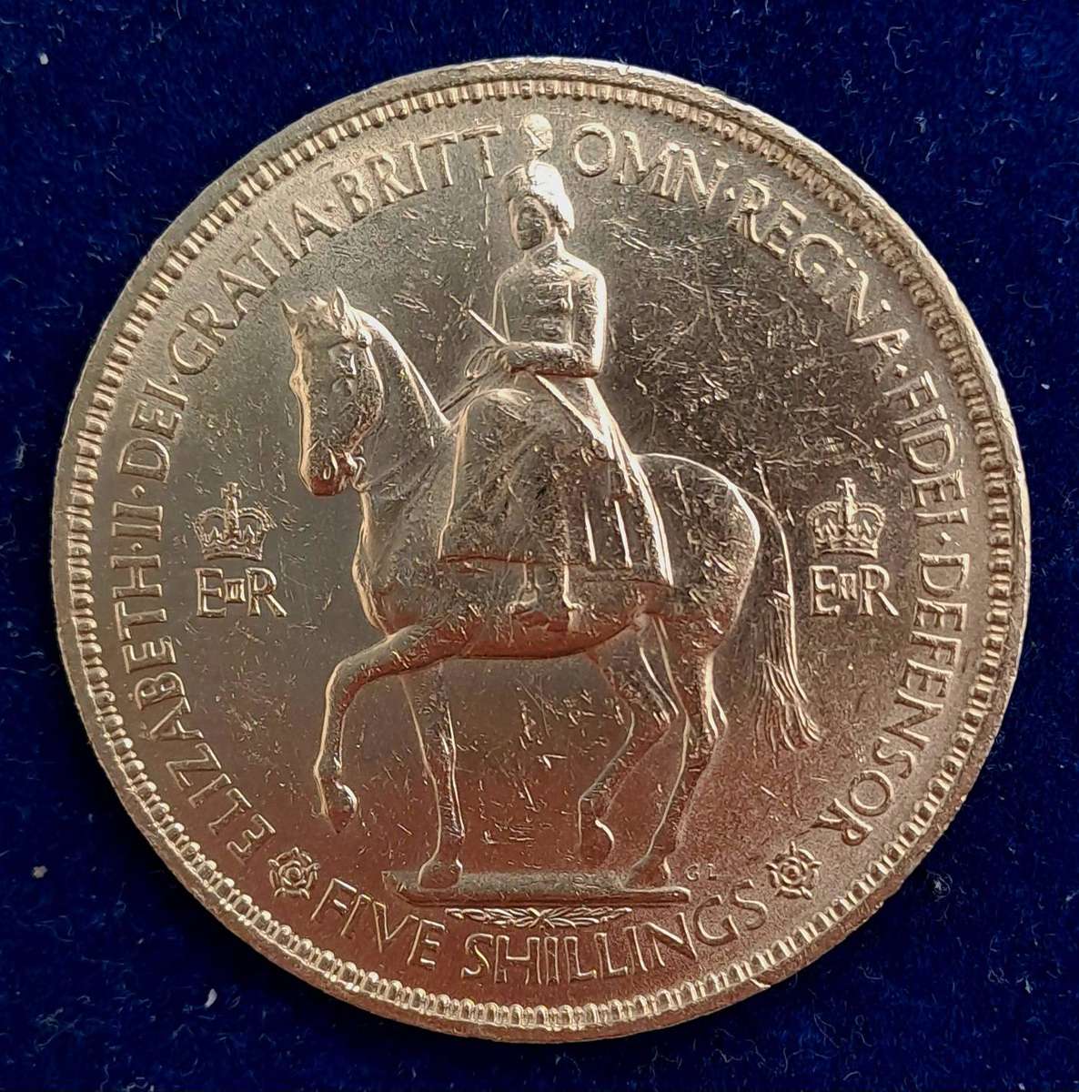 1953 United Kingdom 5 Shillings - Elizabeth II Coronation