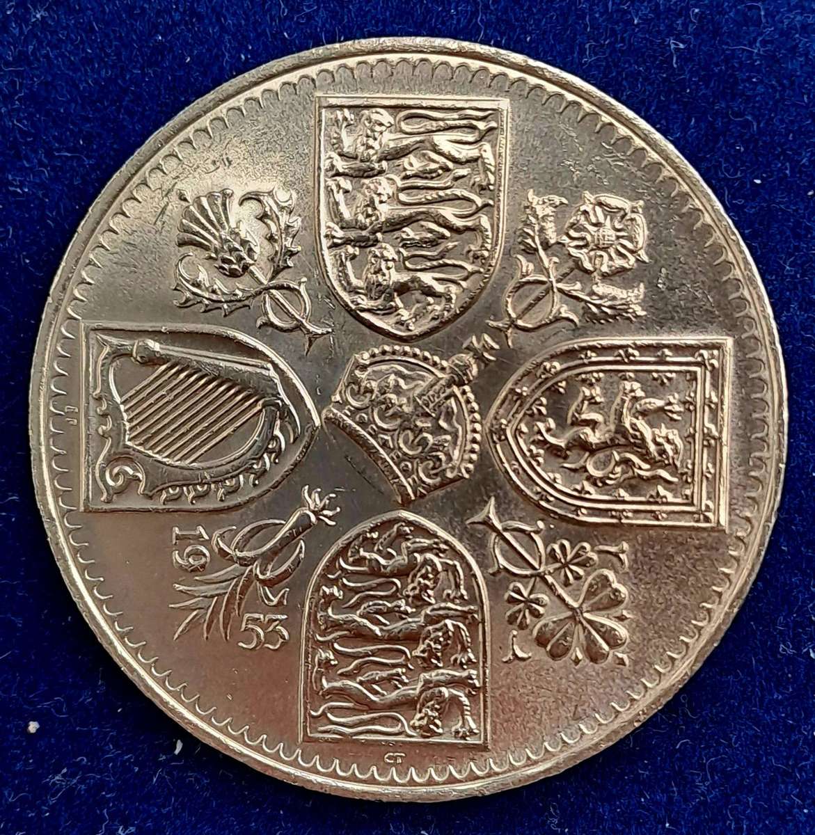 1953 United Kingdom 5 Shillings - Elizabeth II Coronation
