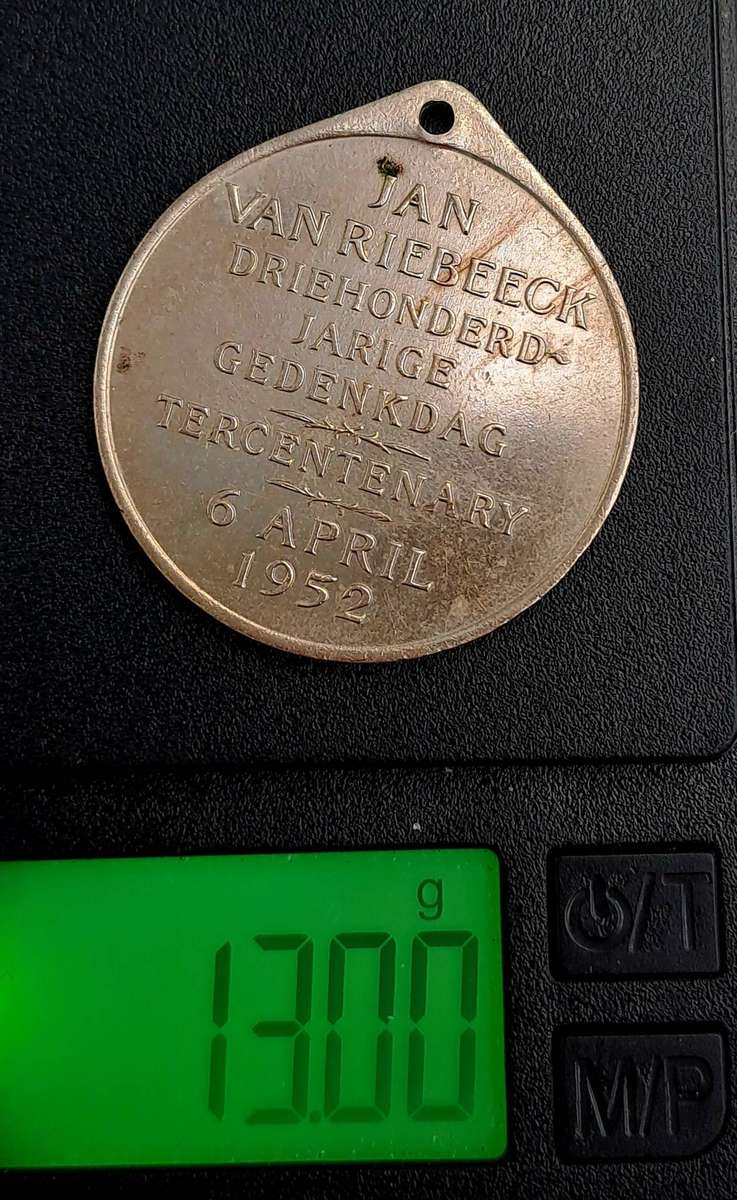 Rare 1952 South Africa Union -Medal - Jan van Riebeeck Tercentenary: School Children