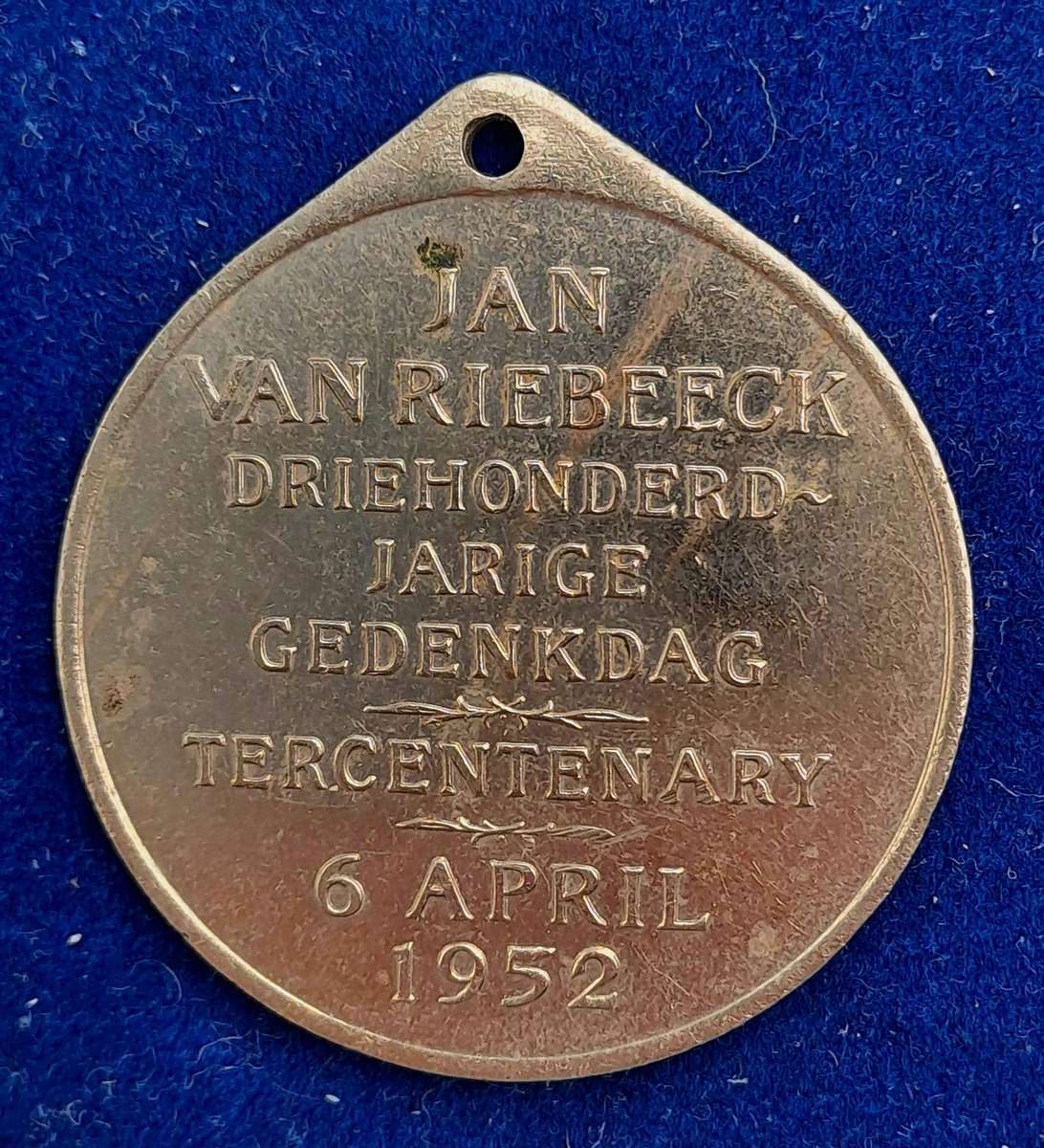 Rare 1952 South Africa Union -Medal - Jan van Riebeeck Tercentenary: School Children