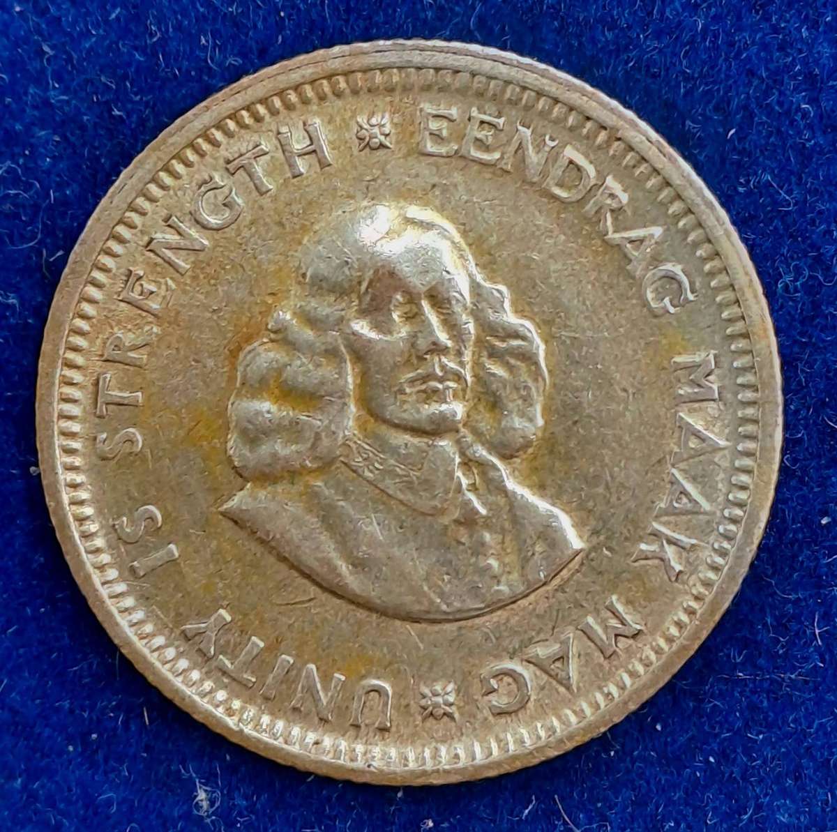 1964 South Africa  Silver (.500) 5 Cents 1st decimal series