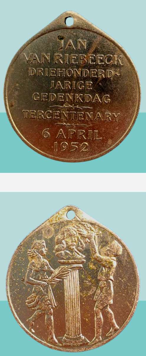 Rare 1952 South Africa Union -Medal - Jan van Riebeeck Tercentenary: School Children
