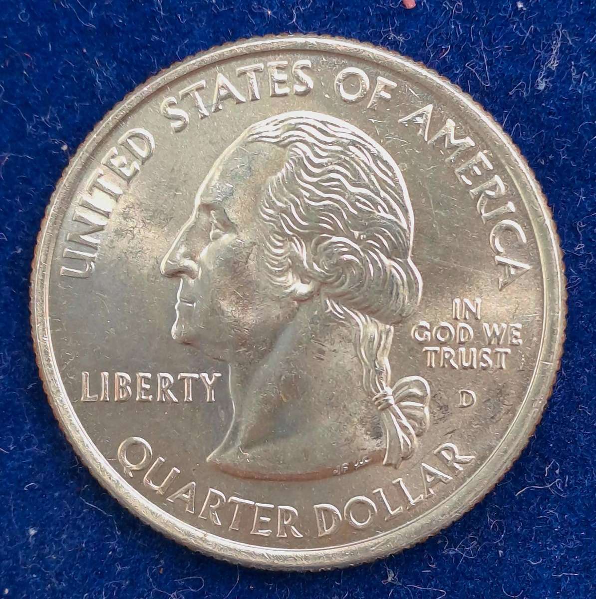 2005 D- United States of America ¼ Dollar "Washington Quarter" Oregon -UNC