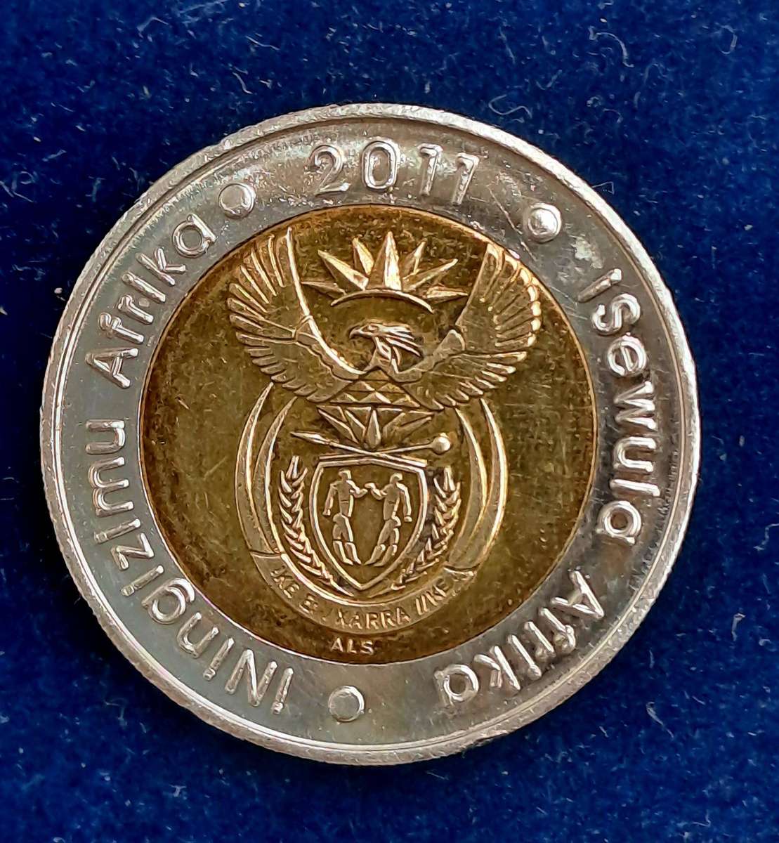 2011 South Africa 5 Rand -90 Years South African Reserve Bank