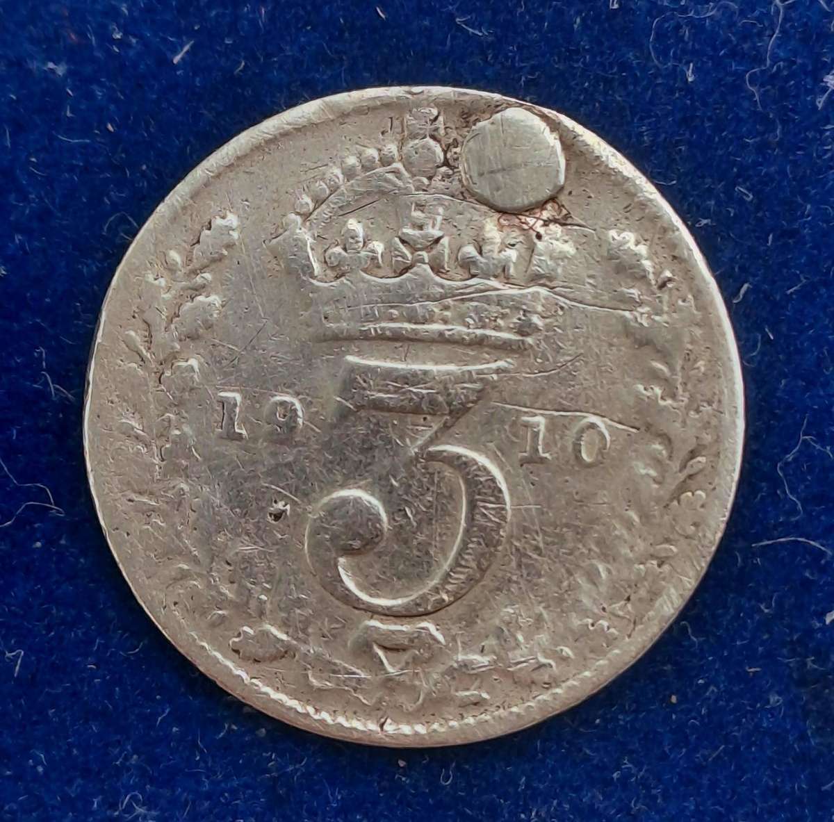 1910 United Kingdom Silver (.925) 3 Pence - Edward VII incl. Maundy