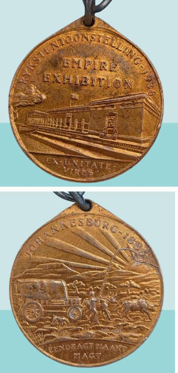 1936 South Africa Medal - Johannesburg Empire Exhibition