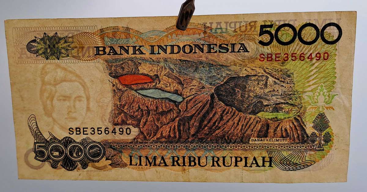 1992 Indonesie 5000 Rupiah Banknote