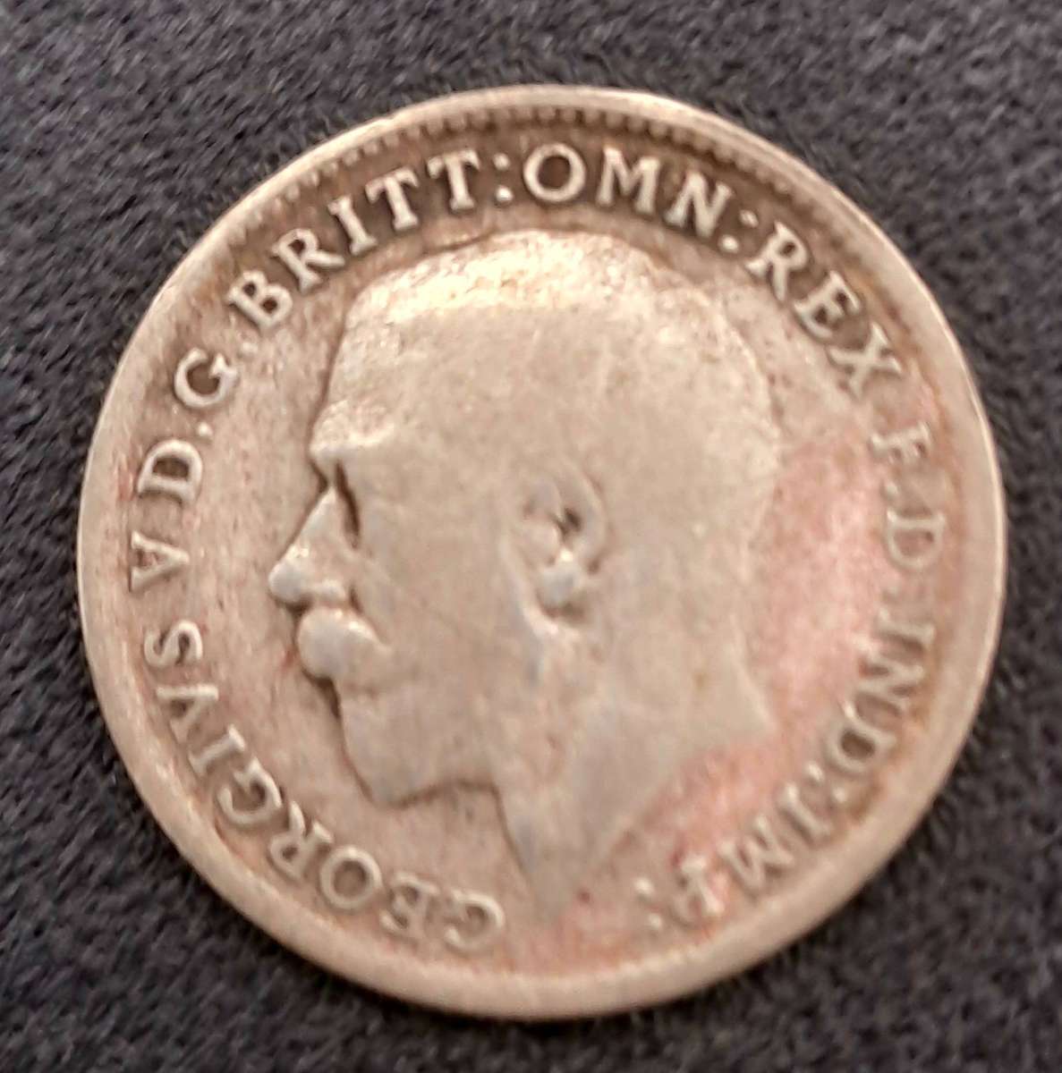 1920 United Kingdom Silver (.500) 3 Pence - George V 2nd issue, incl. Maundy