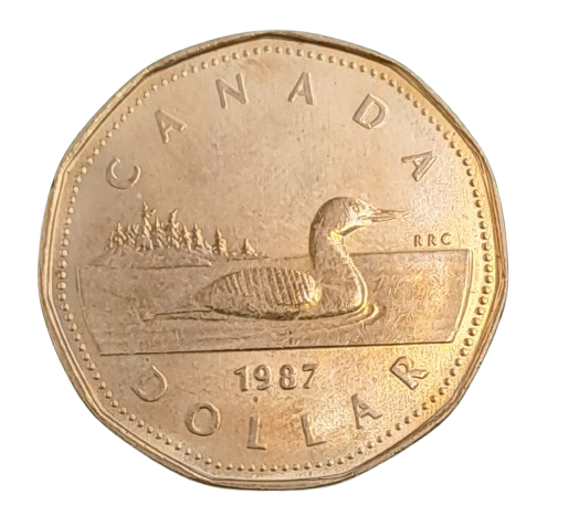 1987 Canada 1 Dollar - Elizabeth II 2nd portrait
