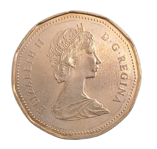 1987 Canada 1 Dollar - Elizabeth II 2nd portrait