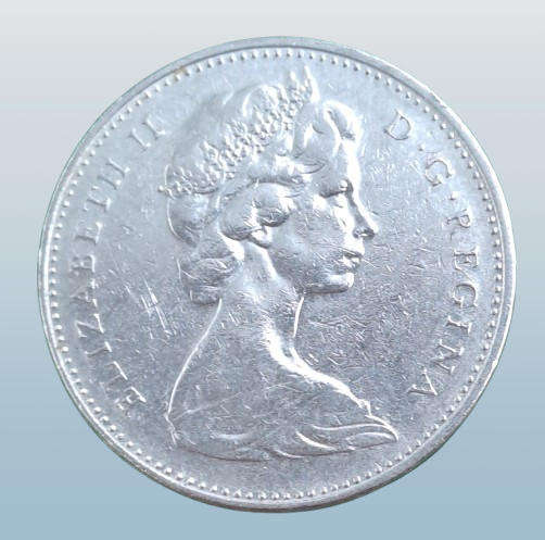 1977 Canada  5 Cents - Elizabeth II 2nd portrait
