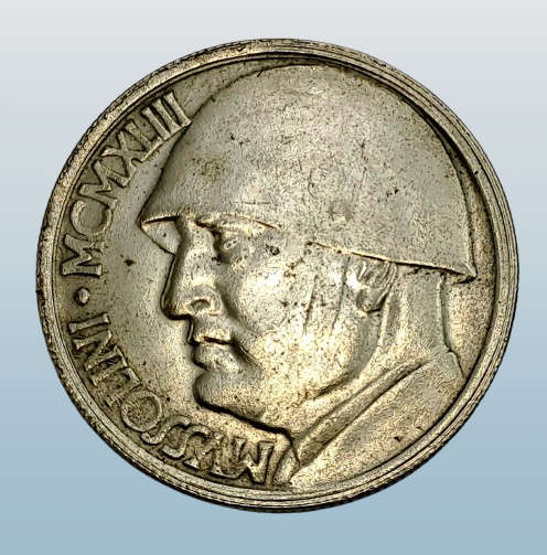 1983 Italy 20 Lire Mussolini Fantasy Medal