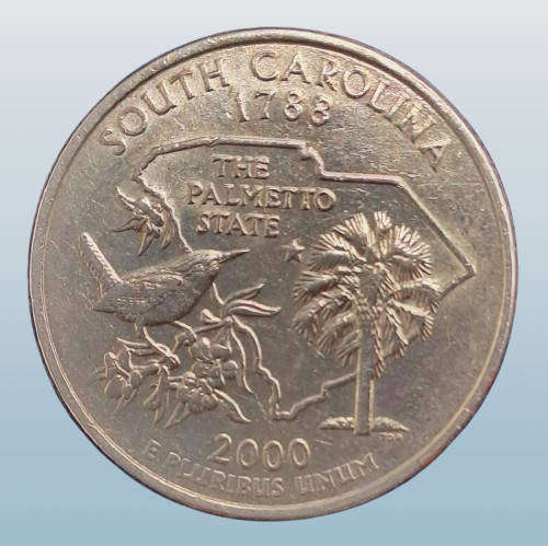 2000 United States ¼ Dollar "Washington Quarter" South Carolina