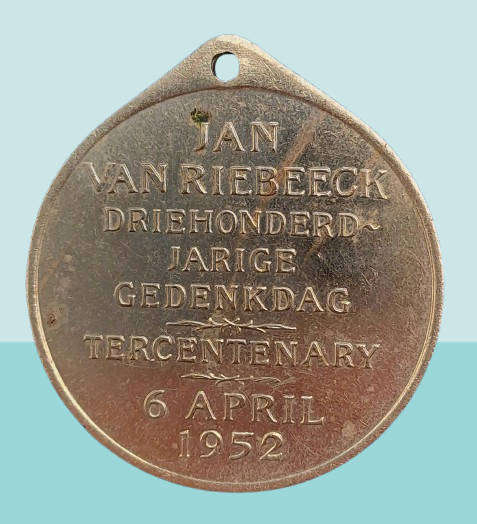Rare 1952 South Africa Union -Medal - Jan van Riebeeck Tercentenary: School Children