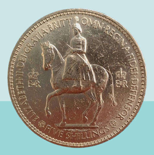 1953 United Kingdom 5 Shillings - Elizabeth II Coronation