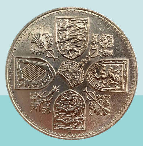 1953 United Kingdom 5 Shillings - Elizabeth II Coronation