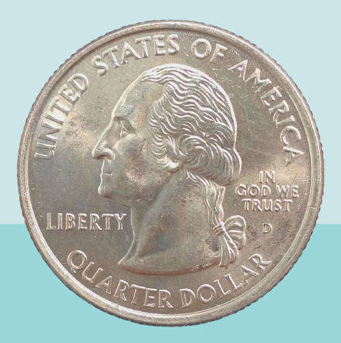 2005 D- United States of America ¼ Dollar "Washington Quarter" Oregon -UNC