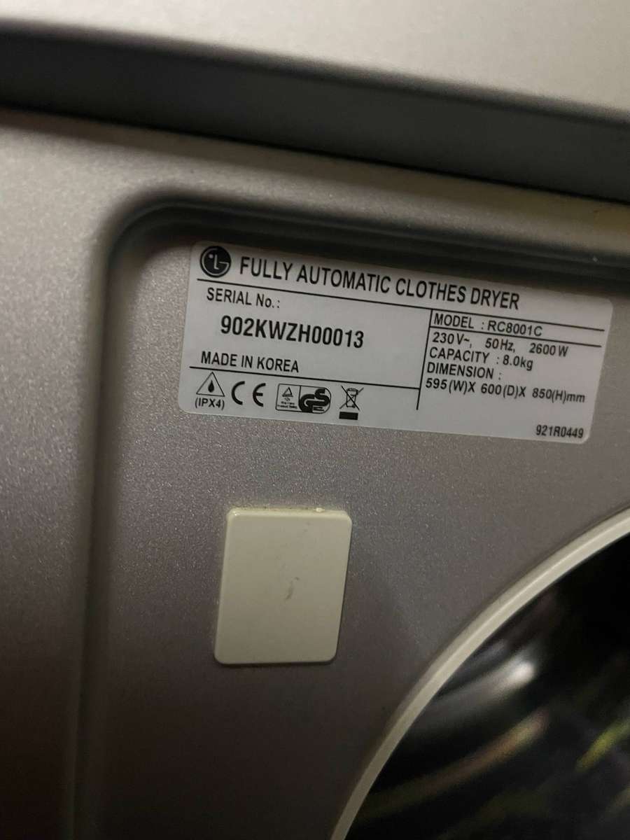 Tumble Dryer - LG 8kg Condenser