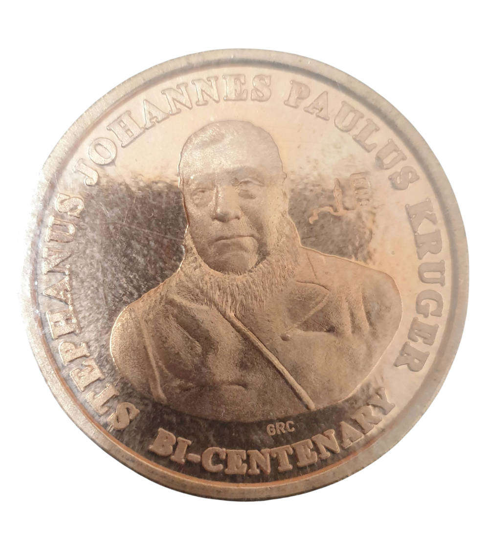 Paul Kruger Bi-Centenary Copper Medallion