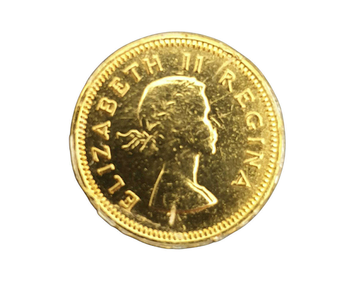 Gold Plated Silver 3D Coin 1953