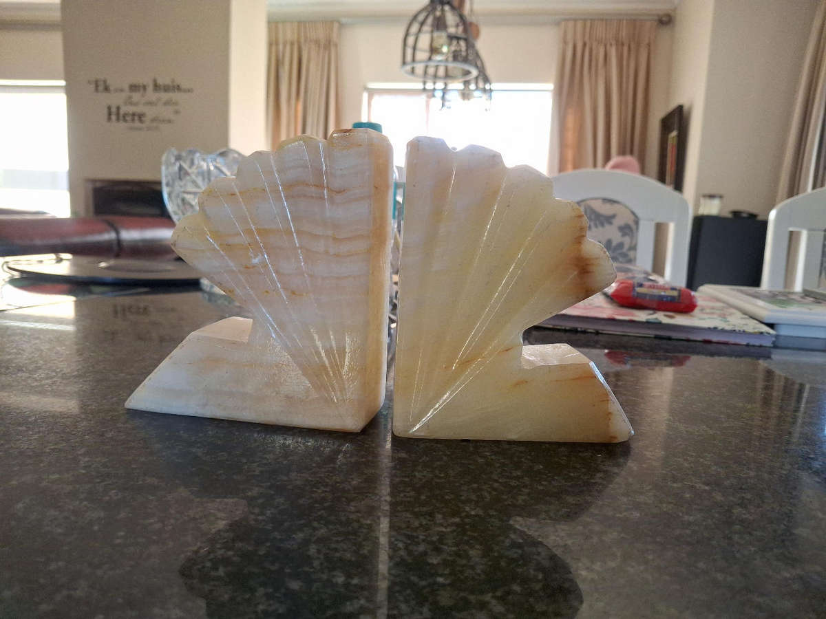 Vintage Onyx Bookends