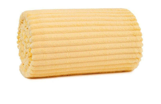 Fluffy Ribbed Fleece Throw Blanket, 180cm x 150cm, different colors