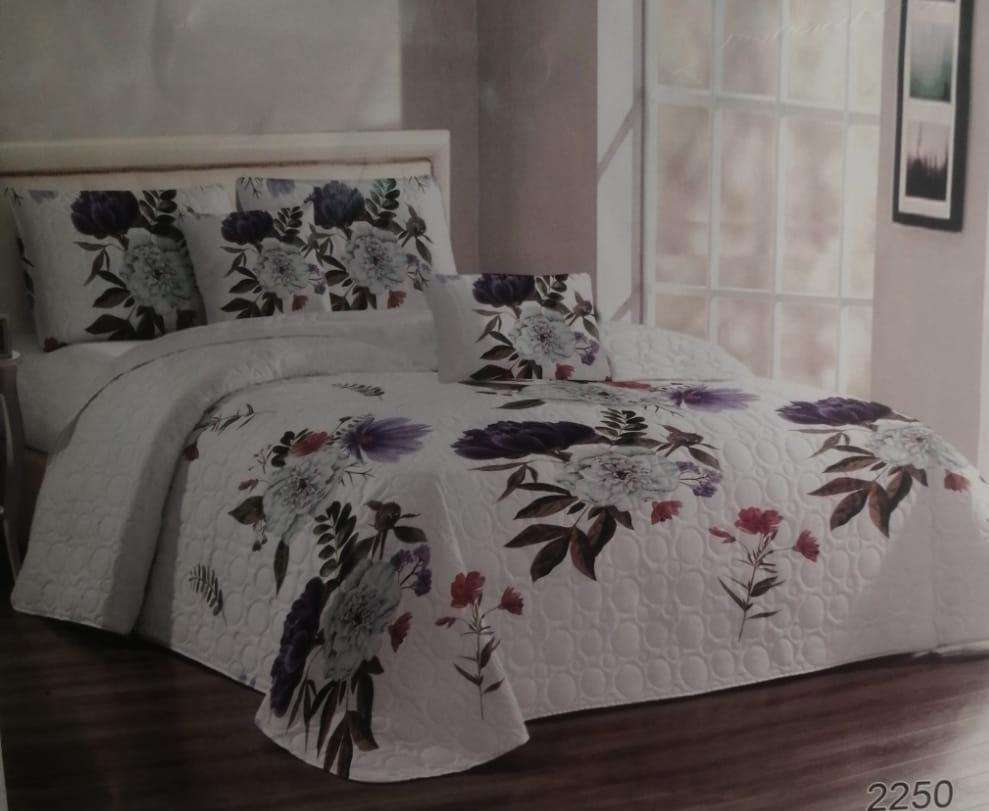 5 Piece Quilted Bedspread Set, Size: Queen