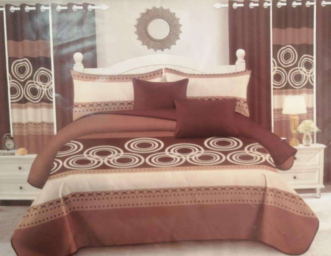 5 Piece Quilted Bedspread Set, Size: Queen